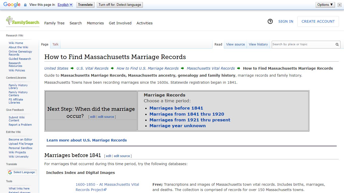 How to Find Massachusetts Marriage Records • FamilySearch